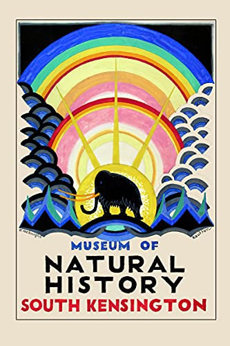 WallBUddy Vintage London Poster for the Underground Kensington Natural History Museum (46cm x 61cm)