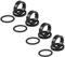 TRIWONDER Ahead Vorbau Spacer 1 1/8 Zoll, Lenkkopferweiterung 12 Stück, Fahrradlenker Abstandshalter, MTB Rennrad Distanzscheiben (A - Schwarz - Aluminium)