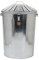 Muddy Hands 90 Litre Large Galvanised Metal Bin with Locking Lid Home Kitchen Outdoor Garden Storage Dustbin