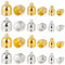 SUPERFINDINGS 120 PCS 9~12mm Or & Ruban en Laiton Cordon Extrémités Connecteurs Fin Parfaite Embout Embouts Baril pour Cordon Perles Fil Bijoux Artisanat Fabrication