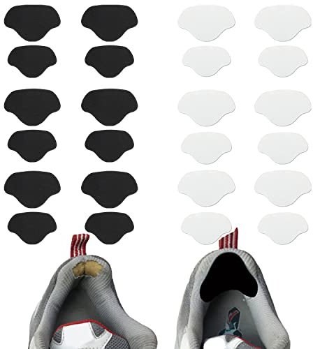 VIKSAUN 12 Paar Sneaker Reparatur Patch, Selbstklebender Fersen Patch,von Fersen Reparatur Patch, Schuhloch Verhinderungs Patch für die meisten Arten von Schuhen und Sitzen,groß und klein