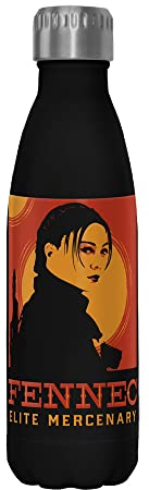 Star Wars Fennec Shand Poster 17 oz Stainless Steel Water Bottle, 17 Ounce, Multicolored