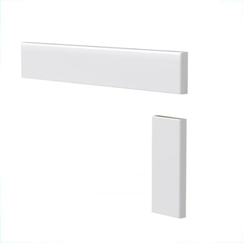Sellon24® TREPPENLEISTE Treppenprofil 90Grad Abdeckleiste Holzprofil MDF weiß Treppe LW22 (1200 mm)