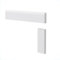 Sellon24® TREPPENLEISTE Treppenprofil 90Grad Abdeckleiste Holzprofil MDF weiß Treppe LW22 (1200 mm)