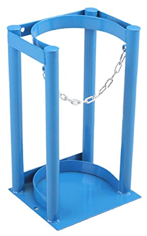 Gas Cylinder Bracket, Tank Holder Cylinder, Durable Support Gas Cylinder Heavy Duty Safety Chain Supported Bottles Holder Cylinder Bracket, S