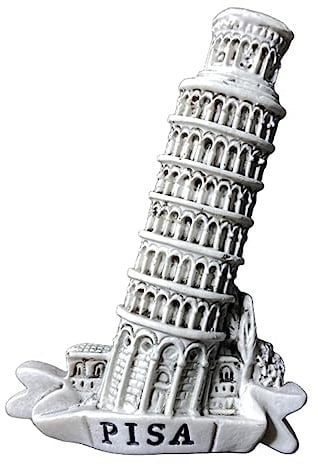 Moiilvcla Kühlschrankmagnet Schiefer Turm von Pisa, Italien, Reise-Souvenir, 3D-Kühlschrankdekoration, Magnetaufkleber, Bastel-Kollektion