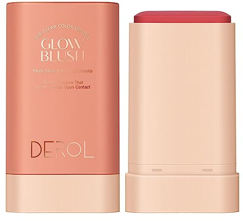 Creme-Rouge-Stick,Rougestift für Wangen - Wasserfester, langanhaltend leuchtender Rougestift mit rotierendem Design für einfache Anwendung für Frauen, Mädchen, Wangen und Lippen, reife Haut Visiblurry