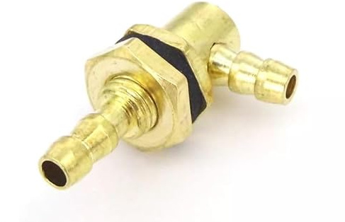 Fuel Tank Nipple Outlet Brass 4mm Hose Outlet 90 Degree