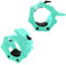 RPM Power Lockjaw Barbell Collars (Pair) - Barbell Clamp Ultra Lock Collars - 2 Inch Quick Release (Teal)