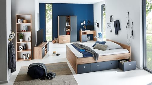 arthur berndt Jugendzimmer Set Alessio 6-teilig / 140 x 200 cm Bett Made in Germany