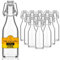 Flaschen-Fuchs Set di 24 Bottiglie in Vetro da 250ml con Chiusura Ermetica - Bottiglia per Olio, Vino, Liquori, Acqua, Birra, Succhi di Frutta, Conserve e Latte - Bottigliette di Vetro piccole