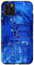 Carcasa para iPhone 11 Pro Max Patrón de placa de circuito de placa base de computadora azul