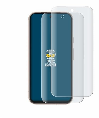 BROTECT Schutzfolie für Google Pixel 8a | 2 Stück Entspiegelnder Displayschutz Made in Germany Matte Full-Screen Folie Full-Cover 3D Curved Anti-Reflexion Montage Kit