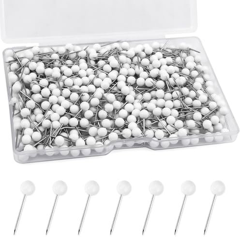 500 Stücke Pinnadeln,Pins,Pinnwandnadeln,Pinnwand Nadeln,Pin Nadel,Pins Für Pinnwand,Push Pins,Pinnwandnadeln Reißnägel,Rundkopf Stecknadeln,Stecknadeln Push-Pinnwand,Pins for Pinboard,Pushpin
