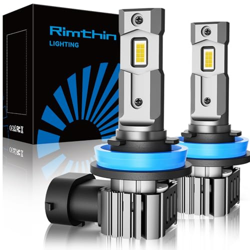 rimthin H11 Bulbs, H9 H8 Fog Light Cool White Light Bulbs, Pack of 2