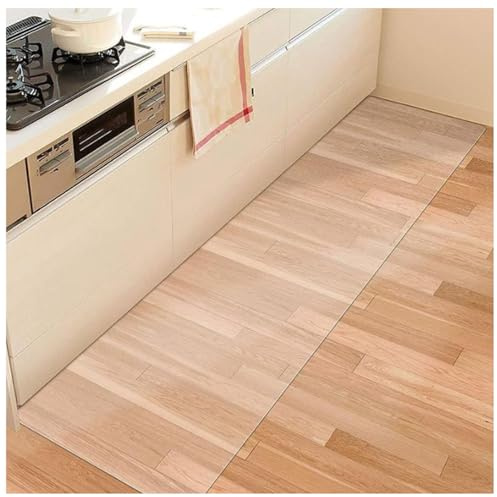 Yiustldd 45x240cm, Transparente Bodenmatten aus PVC für die Küche, Bodenschutzmatten für Stühle, Harte Holzböden/Fliesenböden, rutschfeste, wasserdichte Teppiche
