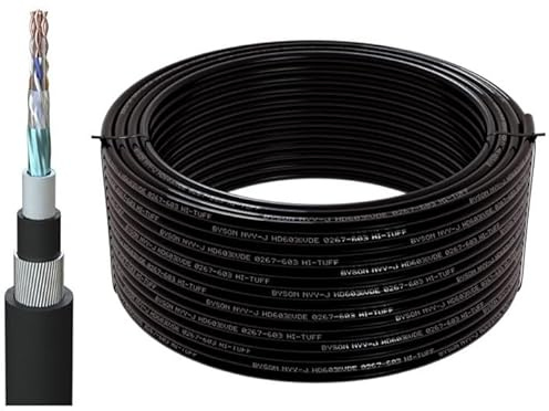 Byson CAT6A SWA Steel Wire Armoured U/FTP Cable (20 Meters)