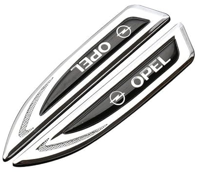 Auto Emblem Aufkleber, für Opel Astra Insignia Mokka Corsa Vectra Meriva Crossland X Vivaro Zafire Abzeichen Aufkleber Vordere und Hintere Emblem Abzeichen Dekoration Auto Exterieur Modifizierte