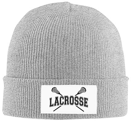 GQWJKSZ Lacrosse Gifts Schwarze Beanie-Mützen für Männer Strickmütze Wintermützen für Frauen Beanie für Frauen Totenkopfmütze