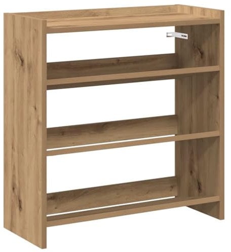 vidaXL Schuhregal Artisan-Eiche 60x25x62 cm Holzwerkstoff, Schuhschrank, Schuhaufbewahrung, Schuhe Organizer, Schuhe Aufbewahrung, Schrank Schuhe