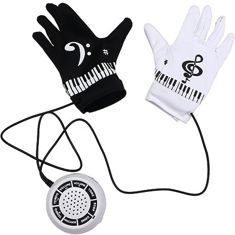 JOINPAYA 1 Pair Electric Piano Gloves Funny Gloves Music Gloves