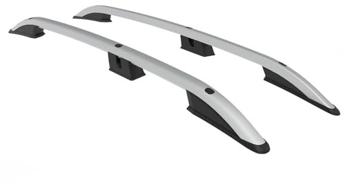 TURTLE kompatibel mit Opel Zafira Life (Mk3) 2019-2024 / Kurze Version Crown Dachreling | GRAU