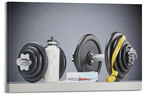 Nshdahns Kurzhanteln, Fitnesscenter, Übung, körperliche Fitness, Übungsgeräte, Poster, Wandkunst, Vintage-Kunst, Raumdekoration, ästhetisches Schlafzimmer-Poster für Schlafzimmer, 40 x 60 cm