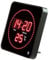 Lunartec Digitaluhr: Flache LED-Funk-Tisch- und Wanduhr, Temperatur-Anzeige, rote LEDs (Funkuhren, Digitale Wanduhr Funkuhr, Uhrwerk)