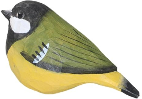 Vogelschmuck aus Holz, Vogelfiguren, Spatzenvogel für Gartendekoration, Gartenskulpturen und Statuen, Tierfiguren im Freien und Heimdekoration für Pa