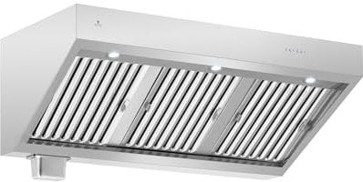 Royal Catering Cappa aspirante professionale con motore, regolatore, filtro e illuminazione - 140 cm - 1500 m³/h Cappa d'aspirazione inox Cucina