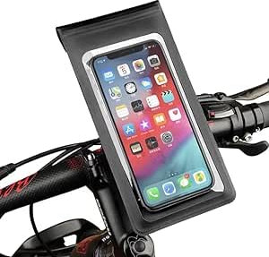 ASD Accessories Bike Phone Holder Waterproof, 360° Rotatable, One-Hand Release, Fits Smartphones 4.6 Inches to 6.8 Inches with Universal Compatibility, Sensitive Touchscreen and Secure Mount