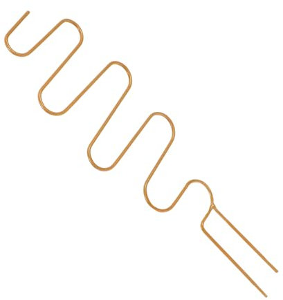 UKCOCO Klettergerüst für den Außenbereich eingetopft Pflanzen Spaliere für Clematis Rebepflanzeunterstützung Mini-Spalier Pot -Gitter Monstergitter Eisen Golden