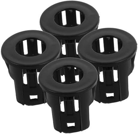 ULTECHNOVO 4 Stück Parksensor -Set Parksensorhalterung Parksensor-Halterung Garage Parkhilfe Schwarz Plastik