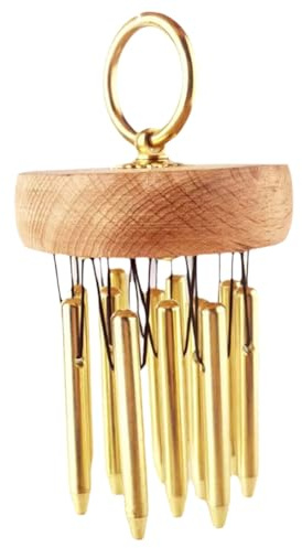 Eieenotee 12-Tonne Lantern Sound Beam Handheld Wind Chime Hochfrequenzgold f¨¹r Yoga und Meditation