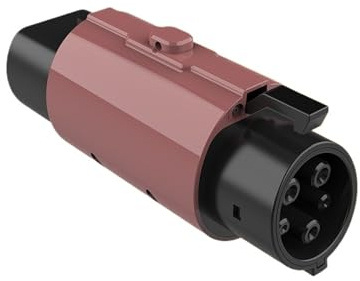 Rose Rot Typ 2 Zu Typ 1 Mit Schloss Schnalle Adapter Stecker IEC 62196-2 zu J1772 Auto Ladegerät Adapter 32A 7KW Auto