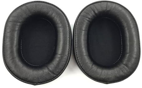 Ovale Ersatz-Ohrpolster aus Lammfell, 70 x 90 mm, 75 x 95 mm, Schaumstoff-Ohrpolster für große Over-Ear-Kopfhörer