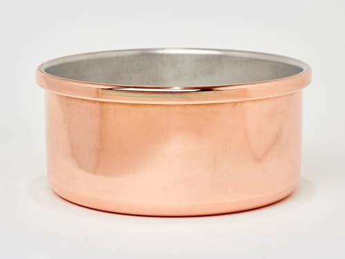 Moule à soufflé en cuivre étamé Ø 16 cm – Hauteur 8 cm – Pâtisserie et cuisine française – Pièce premium artisanal