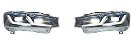 2 STÜCKE Frontscheinwerfer Kompatibel mit BMW X3 F25 Scheinwerfer-Projektorlinse 2010-2017 X4 F26 Scheinwerfer Front-DRL-Signal Autozubehör(X3 2010-2013 Xenon)