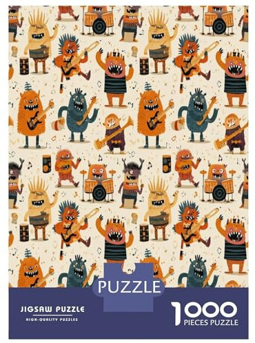 Cartoon Monster Puzzle für Erwachsene 1000 Teile Puzzle Spiel Papier Familienspiel Freizeit 38x26cm/1000pcs