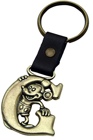 Mickey Mouse en laiton Lettre G Porte-clés