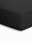 schlafgut Mako-Jersey Basic Spannbetttuch, Baumwolle, schwarz, 200 x 200 cm