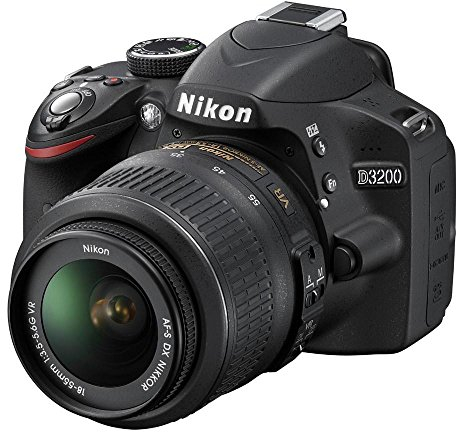 Nikon D3200 Appareil photo numérique Reflex 24.7 Kit + Objectif AF-S DX Nikkor VR 18-55 mm + Objectif 55-200 mm Noir