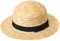 Straw Boater HAT with Black Ribbon & Bow Quality Summer HAT School Fancy Dress Accessory Mens & Ladies HAT in 6 Styles (Ladies Round TOP Boater)