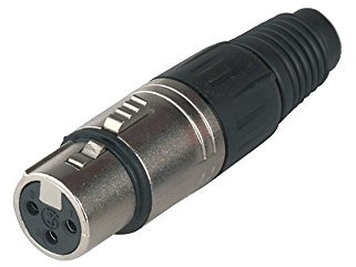 GEWA fiche XLR (f) prise encastrée nickel