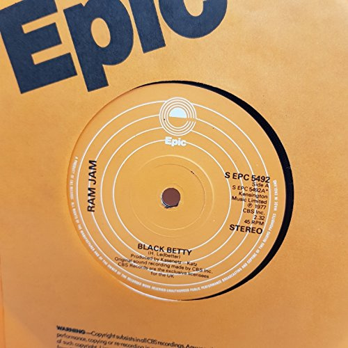RAM JAM, black betty, B side I should have known, S EPC 5492, 7 single