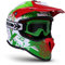 SOXON® SKC-33 Set „Fusion Green“ · Kinder Cross-Helm · Motorrad-Helm MX Cross-Helm MTB BMX Cross-Bike Downhill Off-Road Enduro-Helm · ECE 22.05 Schnellverschluss SlimShell Tasche S (53-54cm)