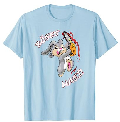 Böses Hasi Shirt Ostern Hase Halloween Fastnacht T-Shirt