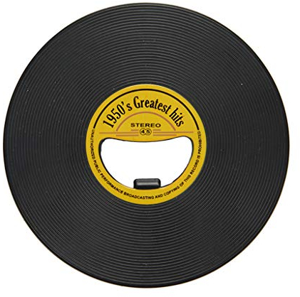 Balvi Abrebotellas Greatest Hits Color Negro abridor de Botellas Original de Estilo Vintage con Forma