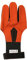 Jackalope Deluxe - Schiesshandschuh | Größe: M | Farbe: Burned Orange