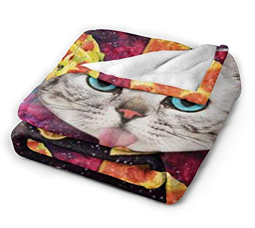 YuLiZP Decke Wohn Kuscheldecken Taco Cat Fleecedecke Weiches Und Flauschiges Schlafsofa Plüschdecke Stuhl/Bett Mit Mikrofaser-Flanelldecke Leicht Warm Bequem Und Langlebig-80X60 Inch